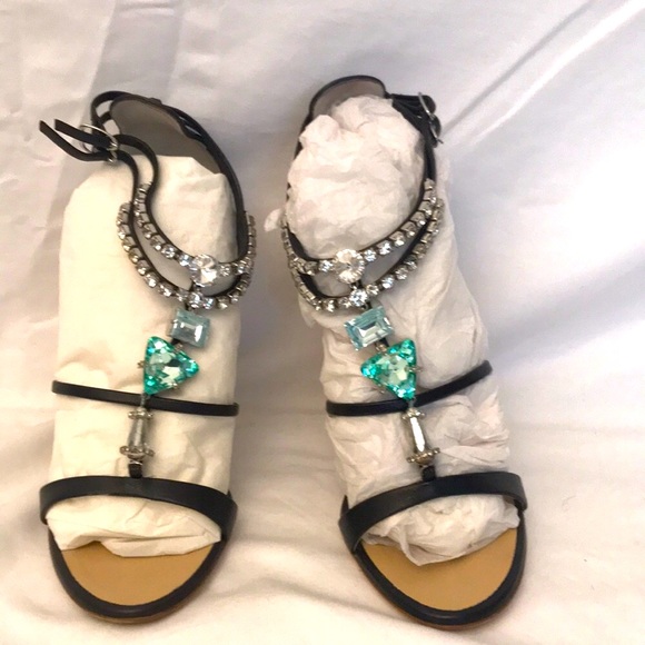 Giuseppe Zanotti 38 EU Black w/ Crystals - Picture 8 of 13